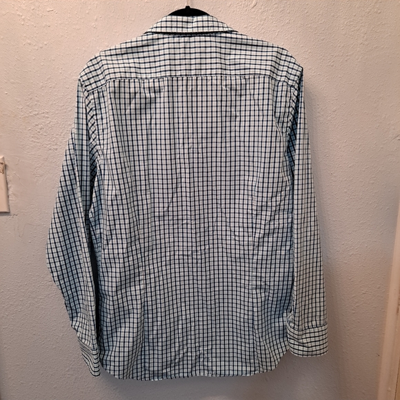 Banana Republic Blue Plaid Button Down Shirt - Picture 6 of 7